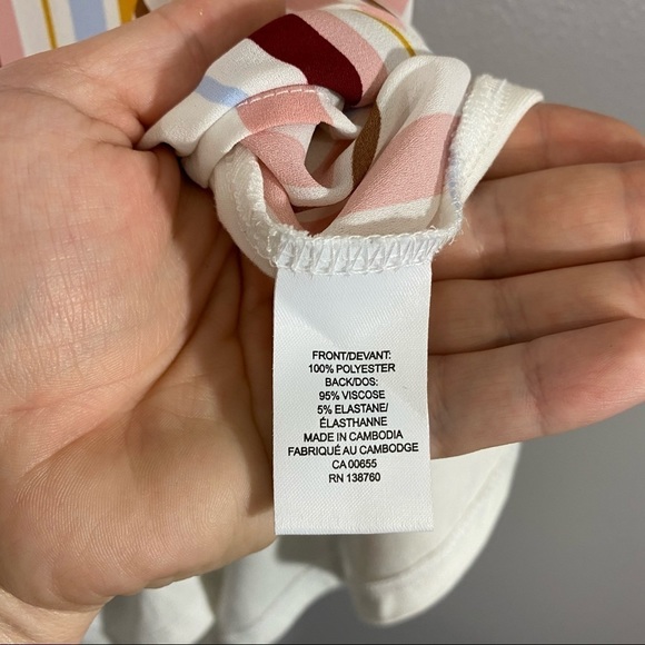 RW & CO | Womens Sleeveless Summer Striped Light Scoop Neck Tank​​ - Picture 7 of 7